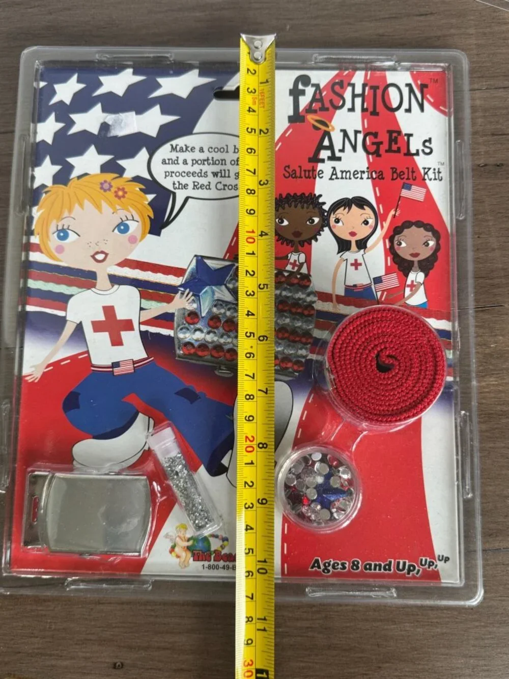 Fashion Angels Salute America Belt Kit DIY Craft With Rhinestones & Glitter